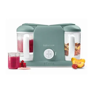 Robot cuiseur Babycook Duo vert ,BÉABA (set de repas  🍽 bébé offert)