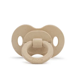 Elodie Details Sucette en bambou en silicone orthodontique Nouveau-né/3+ mois - Pure Khaki