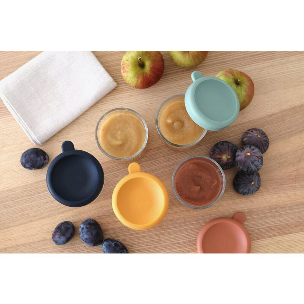 Ensemble de 6 bocaux en verre de 250 ml – Pour nourriture bébé - Congeler et réchauffer – Image 4