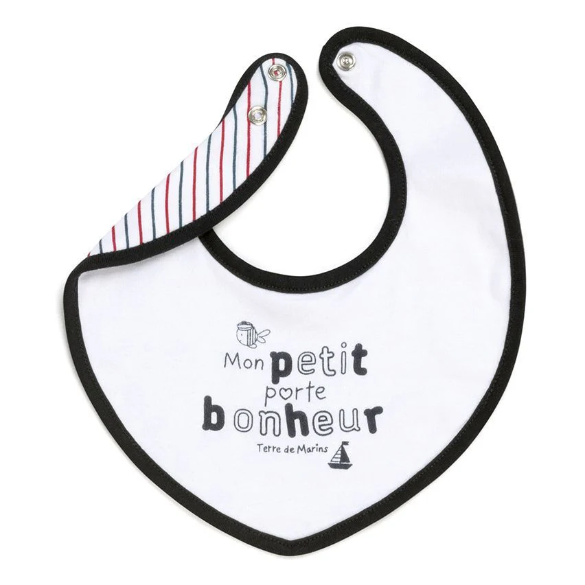 Kit naissance 3 pièces : grenouillère,body ml et bavoir – Image 5