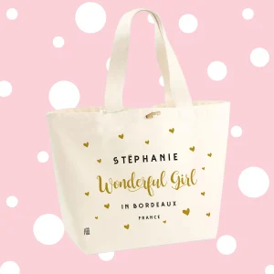 Sac Cabas à personnaliser - Wonderful Girl