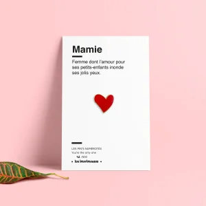 Pin's - Cœur - Mamie - Spécial Fête des Grands-mères