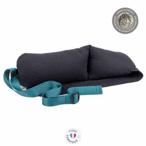 Coussin d'allaitement sangle bleu paon · DUOH!
