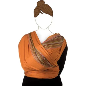 Écharpe de portage citrouille 490cm,Bb slen tissé en coton bio de Babylonia