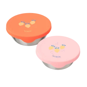 Fresk Boîte à Snack Inox 2pcs - Fruits d'Été