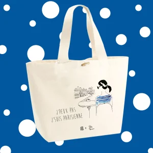 Sac Cabas à personnaliser - J'peux pas j'suis Parisienne - Julia Perrin