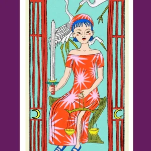 Affiche Tarot de Marseille 21*12- Pauline Féménia