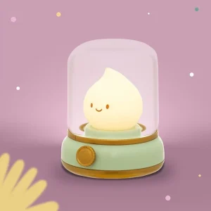 Lampe de nuit LED de Mary - Petite flamme verte