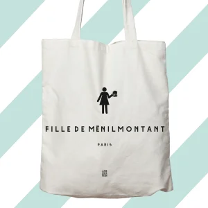 Sac sérigraphié - Fille de Menilmontant - Paris