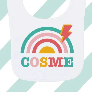 Bavoir à personnaliser - Arc-en-ciel