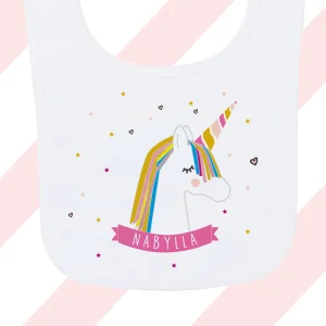 Bavoir à personnaliser - Licorne