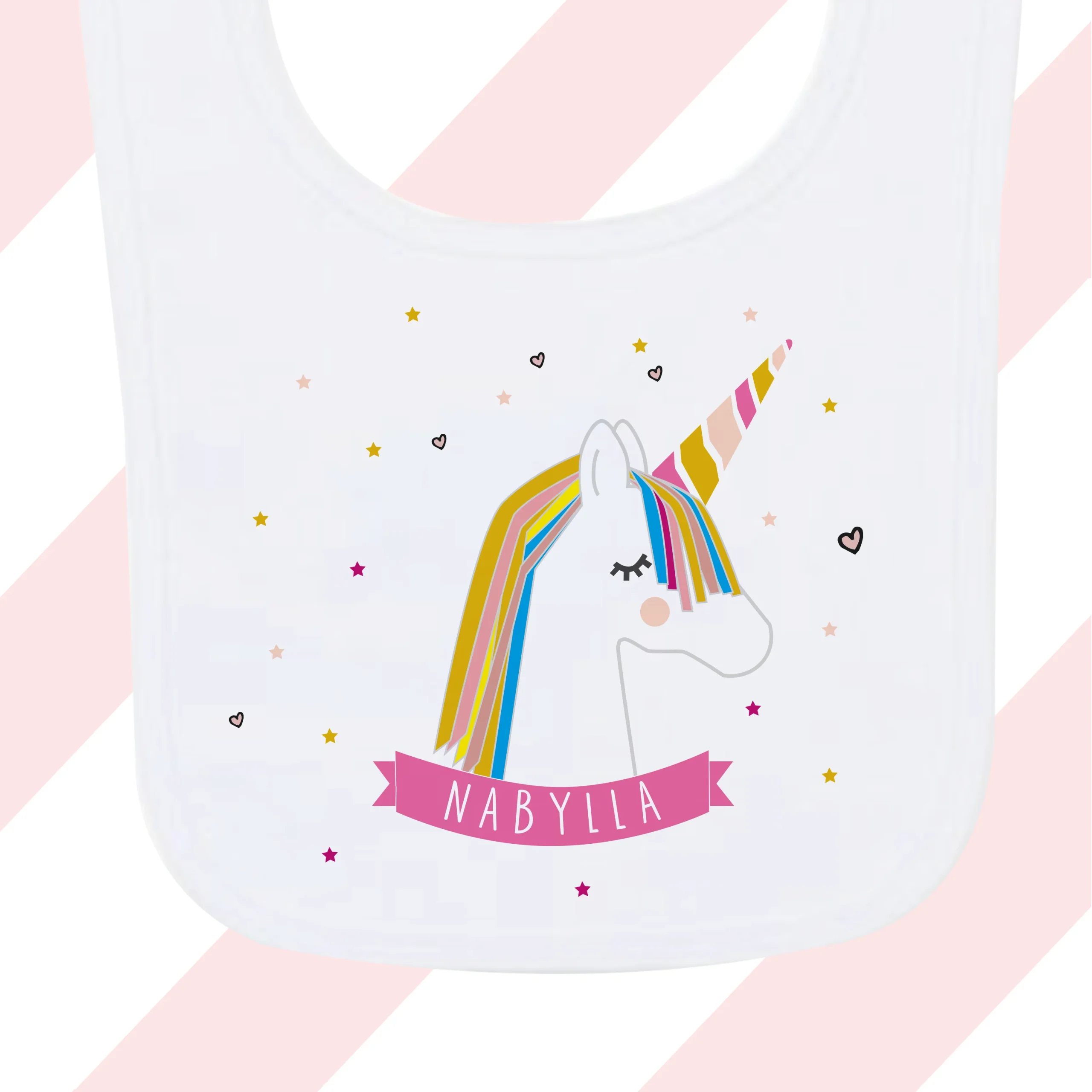 Bavoir à personnaliser - Licorne