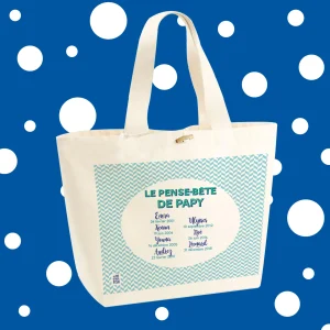 Sac Cabas à personnaliser - Le pense bête de Papy
