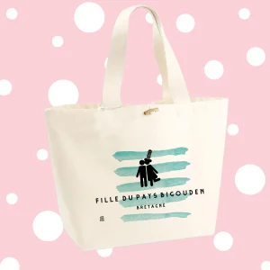 Sac Cabas à personnaliser -  Fille du Pays Bigouden