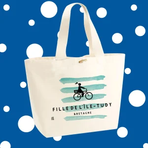 Sac Cabas à personnaliser-  Fille de l'Île-Tudy