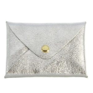Pochette origami cuir irisé - Les Cléias