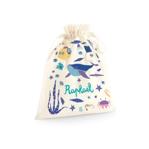 Pochette à lien - Sous l'océan