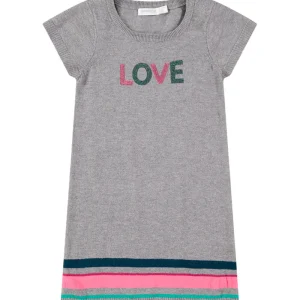 Robe évasée Gris chiné