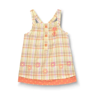 Robe jaune et orange