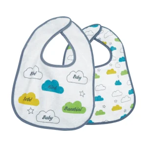 Lot de 2 bavoirs Baby Dès 4 mois - 25 x 39 cm