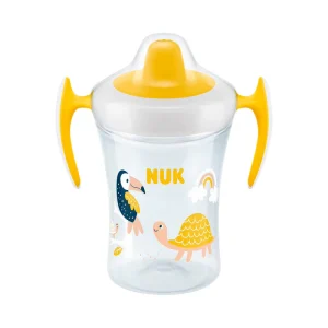 Tasse d'apprentissage,Trainer Cup Jaune/Blanc de NUK : 6mois et +