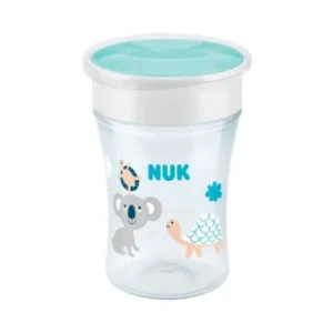 Tasse d'apprentissage Magic Cup 360° blanc/bleu de NUK