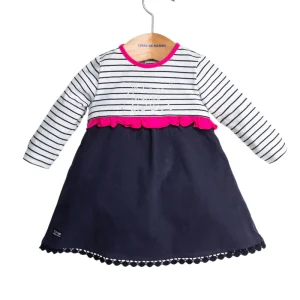 Robe Blanc et bleu marine