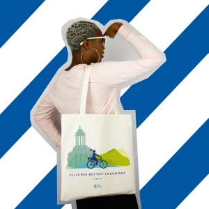 Fille des Buttes chaumont - Paris 19e - Sac avec poche intérieure