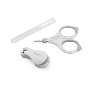 Kit/Set de manucure bébé, gris : BABYONO