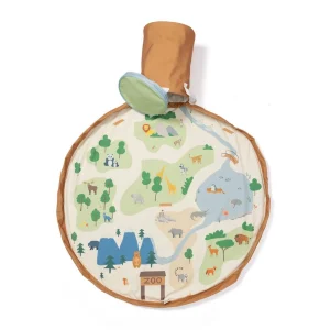 Play&Go Soo Tapis de jeu et panier de rangement - Zoo