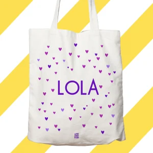 Sac à personnaliser - Petits coeurs