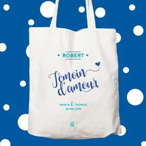 Sac à personnaliser - Témoin d'Amour