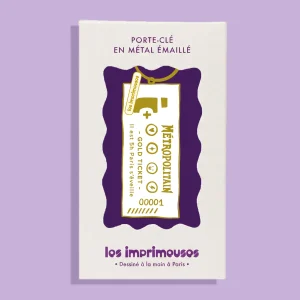 Porte-clé Ticket de métro — Gold Ticket – Les Imprimeuses
